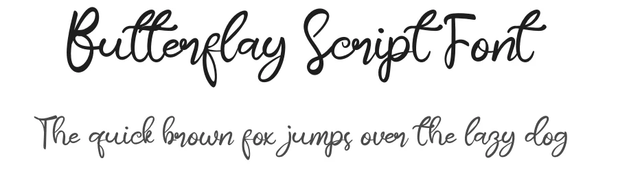 Butterflay Script Font by kateengciu — Script Handwritten Font