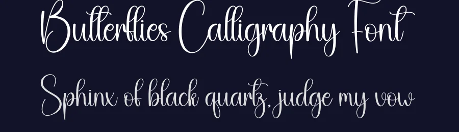Butterflies Calligraphy Font by creativeletter — Script Handwritten Font — thumbnail 2