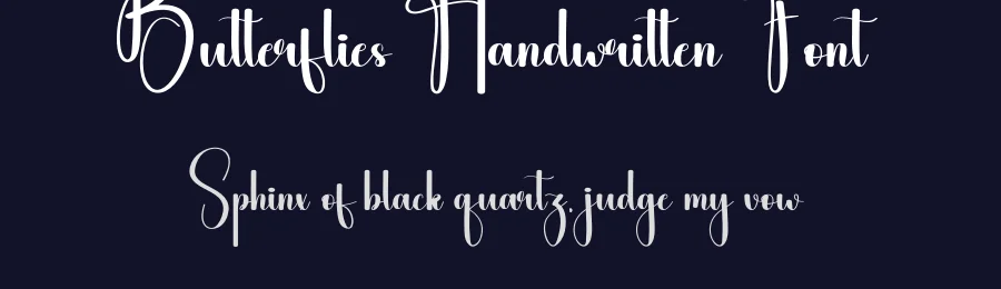 Butterflies Handwritten Font by andikastudio — Script Handwritten Font — thumbnail 2