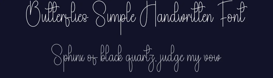 Butterflies Simple Handwritten Font by andikastudio — Script Handwritten Font — thumbnail 2
