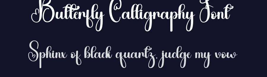 Butterfly Calligraphy Font by andikastudio — Script Handwritten Font — thumbnail 2
