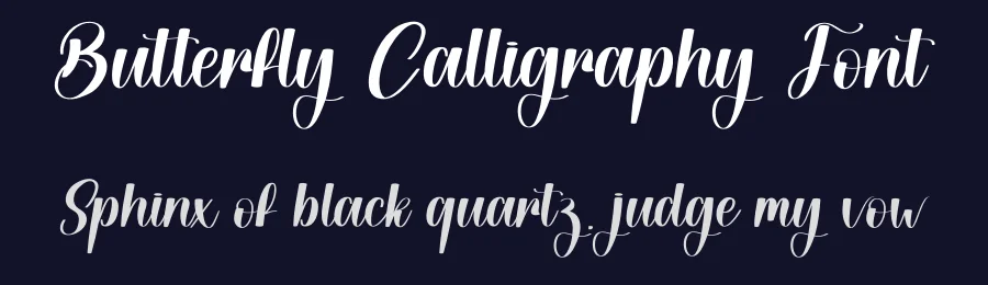 Butterfly Calligraphy Font by creativeletter — Script Handwritten Font — thumbnail 2