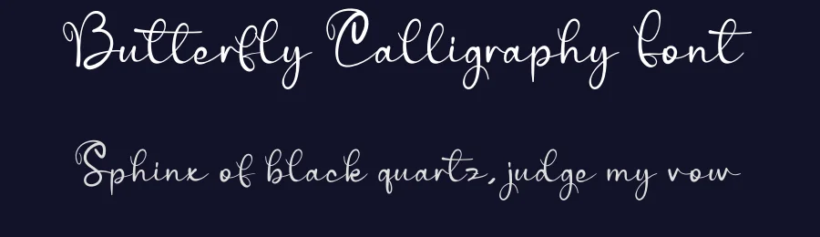 Butterfly Calligraphy Font by creativeletter — Script Handwritten Font — thumbnail 2