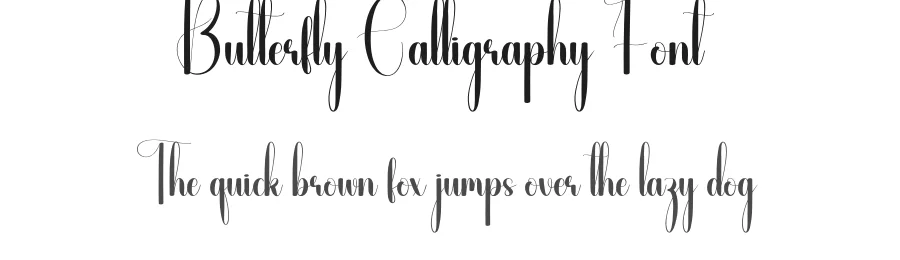 Butterfly Calligraphy Font by andikastudio — Script Handwritten Font