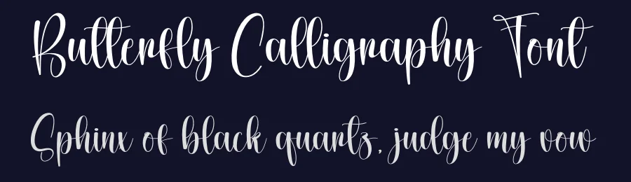 Butterfly Calligraphy Font by creativeletter — Script Handwritten Font — thumbnail 2