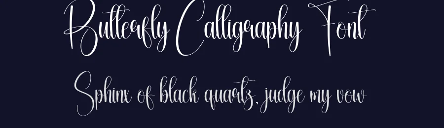 Butterfly Calligraphy Font by creativeletter — Script Handwritten Font — thumbnail 2