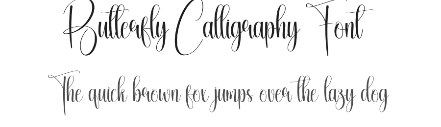 Butterfly Calligraphy Font by creativeletter — Script Handwritten Font