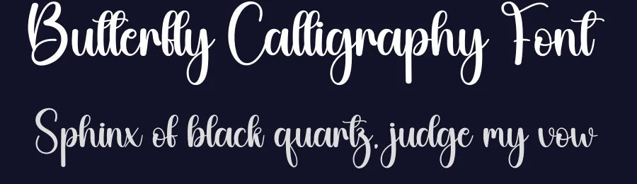 Butterfly Calligraphy Font by creativeletter — Script Handwritten Font — thumbnail 2