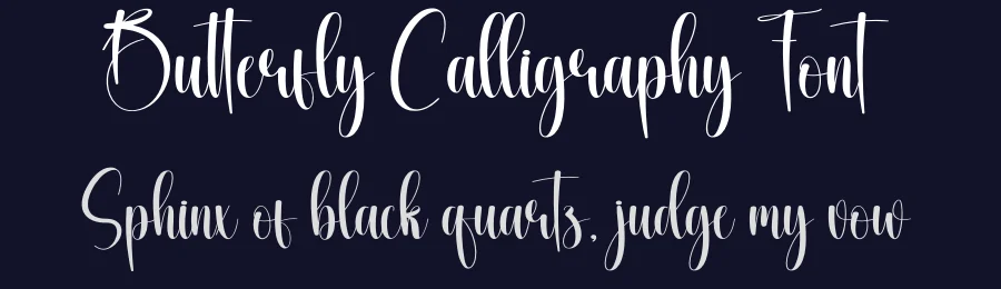 Butterfly Calligraphy Font by creativeletter — Script Handwritten Font — thumbnail 2
