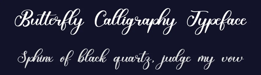 Butterfly Calligraphy Typeface by inermediaSTUDIO — Script Handwritten Font — thumbnail 2