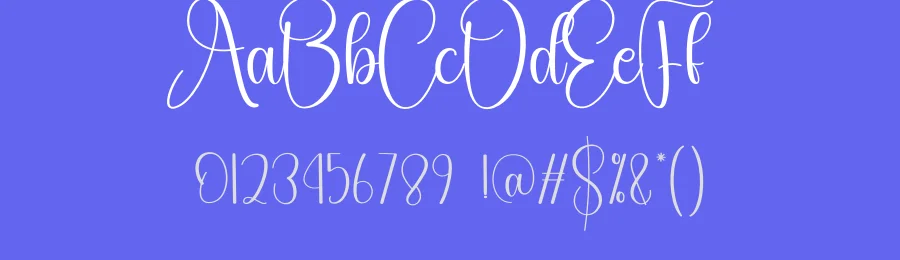 Butterfly Calligraphy Typeface by creativeletter — Script Handwritten Font — thumbnail 3