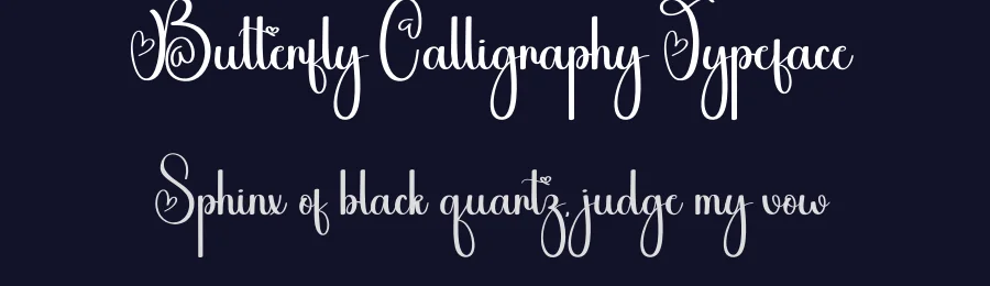Butterfly Calligraphy Typeface by andikastudio — Script Handwritten Font — thumbnail 2
