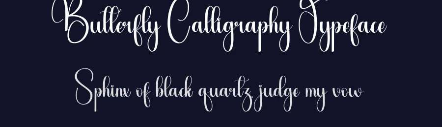 Butterfly Calligraphy Typeface by andikastudio — Script Handwritten Font — thumbnail 2