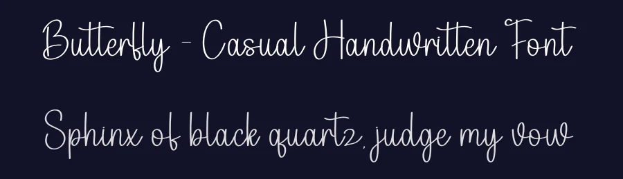 Butterfly – Casual Handwritten Font by andikastudio — Script Handwritten Font — thumbnail 2