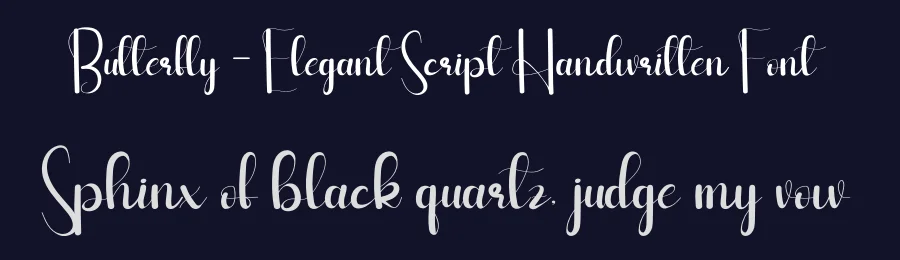 Butterfly – Elegant Script Handwritten Font by andikastudio — Script Handwritten Font — thumbnail 2