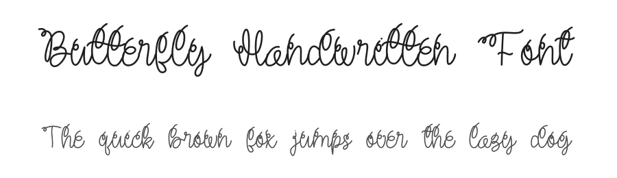 Butterfly Handwritten Font by levincreative — Script Handwritten Font