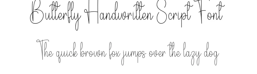 Butterfly Handwritten Script Font by andikastudio — Script Handwritten Font