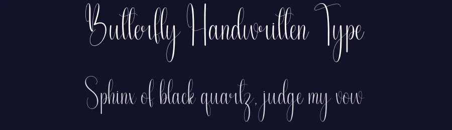 Butterfly Handwritten Type by andikastudio — Script Handwritten Font — thumbnail 2