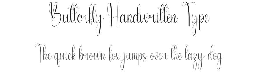 Butterfly Handwritten Type by andikastudio — Script Handwritten Font