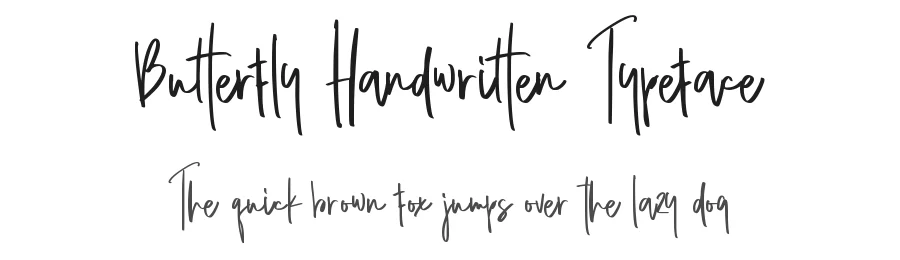 Butterfly Handwritten Typeface by BaeMary — Script Handwritten Font