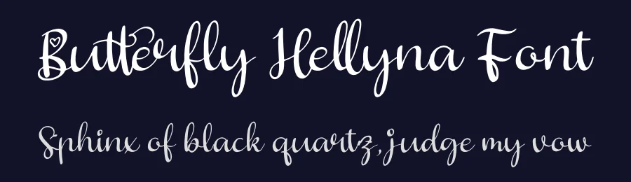 Butterfly Hellyna Font by perspectype — Script Handwritten Font — thumbnail 2