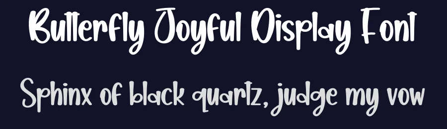 Butterfly Joyful Display Font by creativeletter — Script Handwritten Font — thumbnail 2