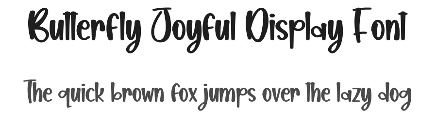 Butterfly Joyful Display Font by creativeletter — Script Handwritten Font