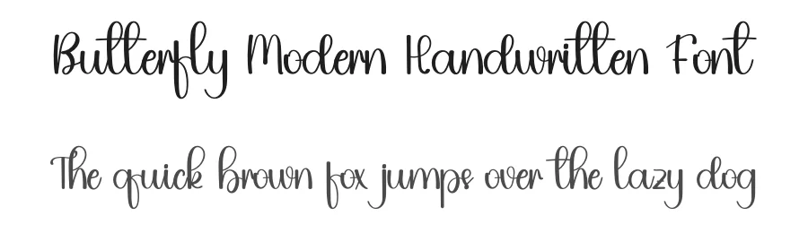 Butterfly Modern Handwritten Font by inermediaSTUDIO — Script Handwritten Font