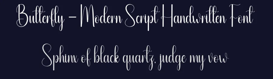 Butterfly – Modern Script Handwritten Font by andikastudio — Script Handwritten Font — thumbnail 2