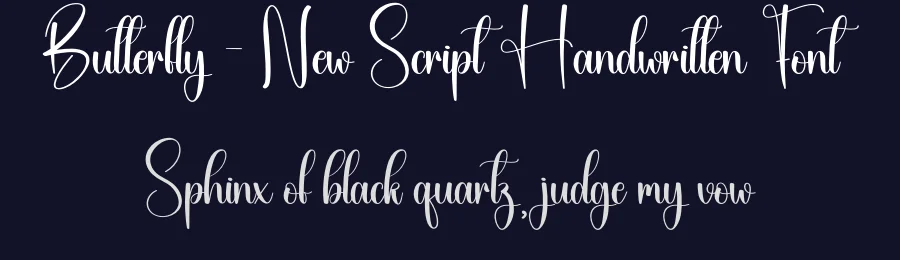 Butterfly – New Script Handwritten Font by creativeletter — Script Handwritten Font — thumbnail 2