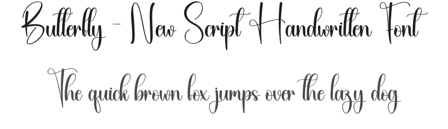 Butterfly – New Script Handwritten Font by creativeletter — Script Handwritten Font