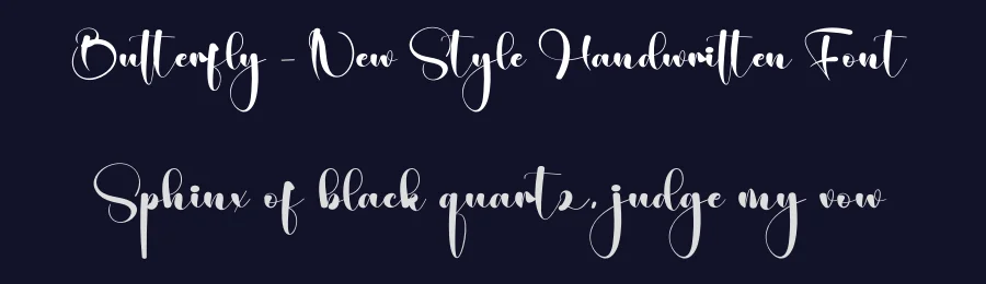 Butterfly – New Style Handwritten Font by creativeletter — Script Handwritten Font — thumbnail 2