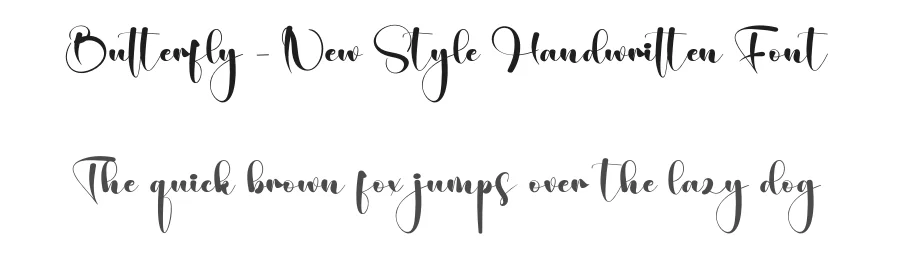 Butterfly – New Style Handwritten Font by creativeletter — Script Handwritten Font