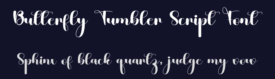 Butterfly Tumbler Script Font by inermediaSTUDIO — Script Handwritten Font — thumbnail 2