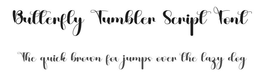Butterfly Tumbler Script Font by inermediaSTUDIO — Script Handwritten Font