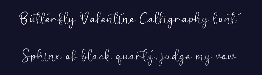 Butterfly Valentine Calligraphy Font by creativeletter — Script Handwritten Font — thumbnail 2
