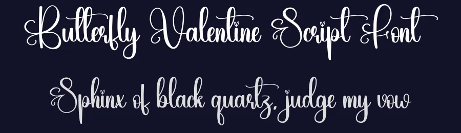 Butterfly Valentine Script Font by creativeletter — Script Handwritten Font — thumbnail 2