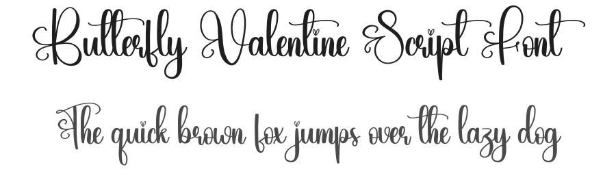 Butterfly Valentine Script Font by creativeletter — Script Handwritten Font