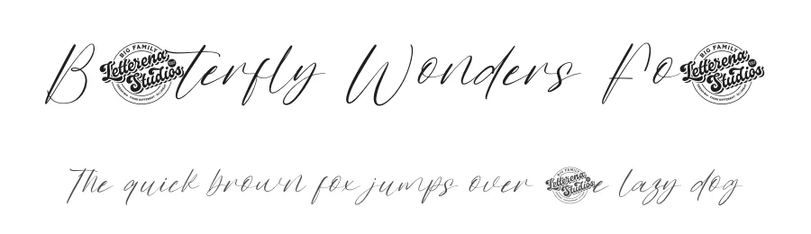 Butterfly Wonders Font by letterenastudios — Script Handwritten Font
