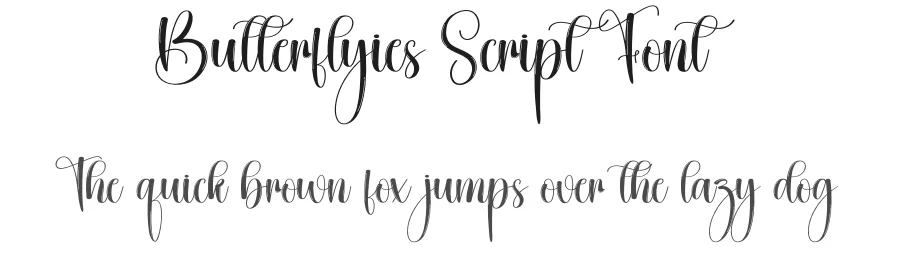Butterflyies Script Font by creativeletter — Script Handwritten Font