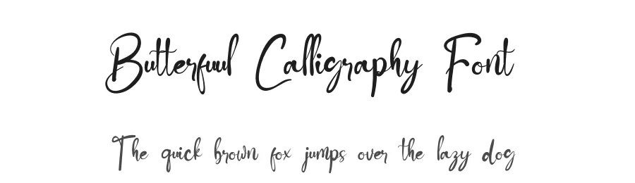 Butterfuul Calligraphy Font by kateengciu — Script Handwritten Font