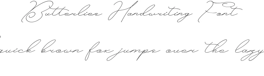 Butterlies Handwriting Font by CalligraphyFonts.net — Script Handwritten Font