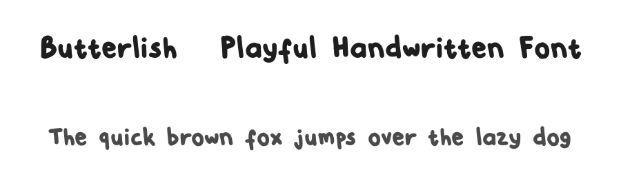 Butterlish – Playful Handwritten Font by fonthentic — Script Handwritten Font