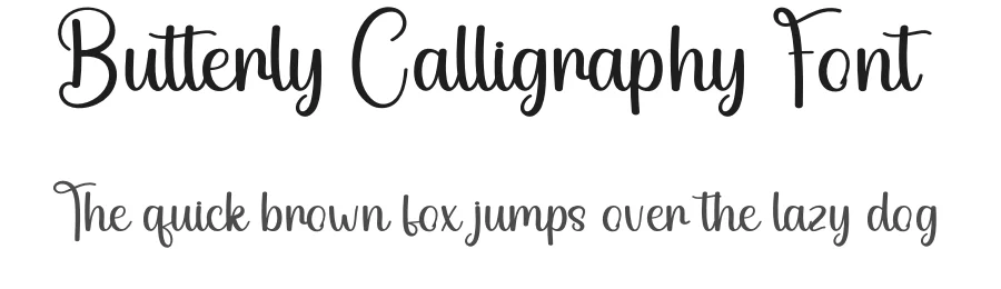 Butterly Calligraphy Font by creativeletter — Script Handwritten Font