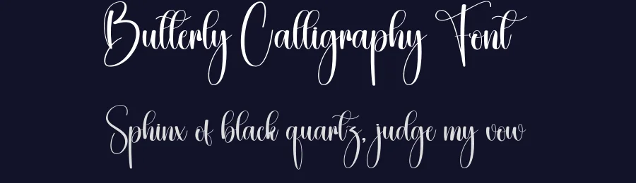Butterly Calligraphy Font by creativeletter — Script Handwritten Font — thumbnail 2