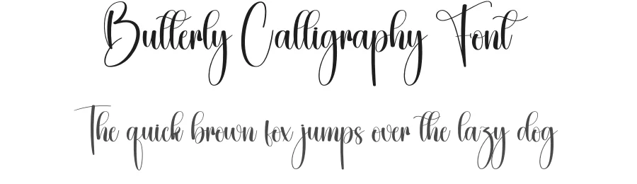 Butterly Calligraphy Font by creativeletter — Script Handwritten Font