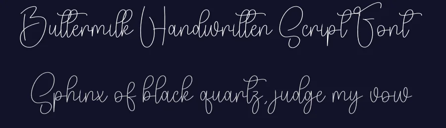 Buttermilk Handwritten Script Font by creativeletter — Script Handwritten Font — thumbnail 2