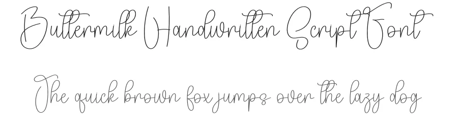 Buttermilk Handwritten Script Font by creativeletter — Script Handwritten Font