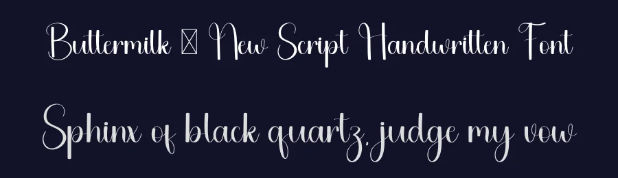 Buttermilk – New Script Handwritten Font by freshtypeink — Script Handwritten Font — thumbnail 2