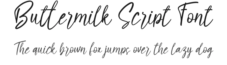 Buttermilk Script Font by creativeletter — Script Handwritten Font